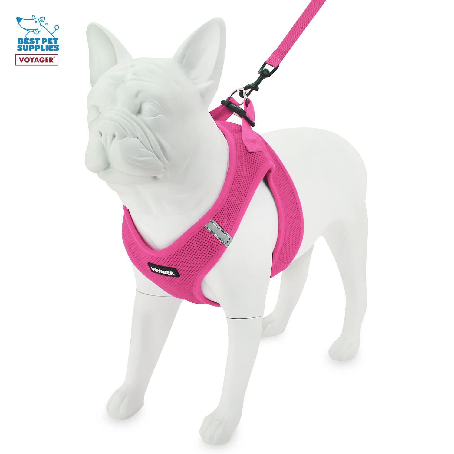 Voyager Step-in Air All Weather Mesh Harness and Reflective Dog 5 ft Leash Combo with Neoprene Handle - Image 4