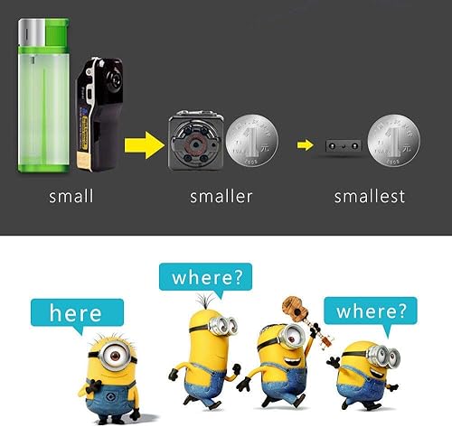 Miniatura 4 de Boseyway Mini cámara espía más pequeña mini cámara XD IR-Cut Full HD 1080 p videocámara de seguridad infrarroja visión nocturna micro cámara DV