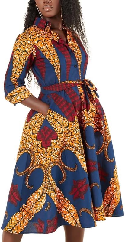 Robe dashiki africaine à imprimé floral pour rayonner lors de vos soirées d'été