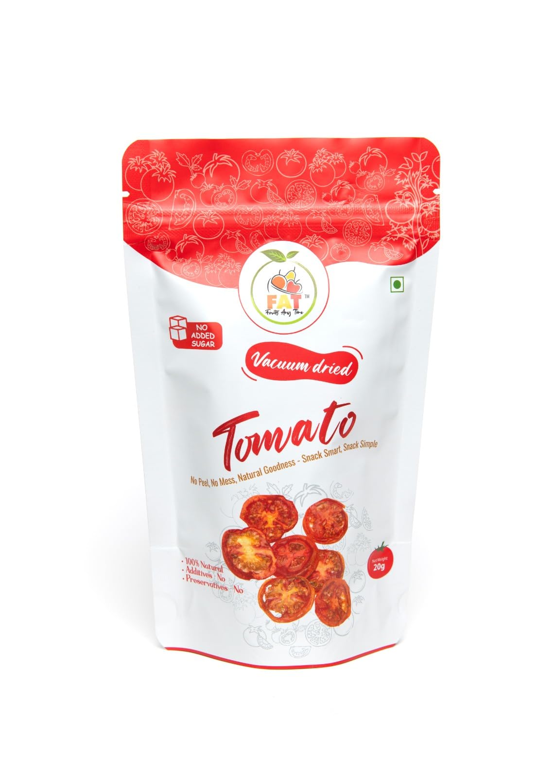 FAT Furits Any Time Vacuum Dried Tomatoes The Red Jewel, Tomatoes Reinvented with Health in Every Bite (20gm, Pack of 1)-picture-20