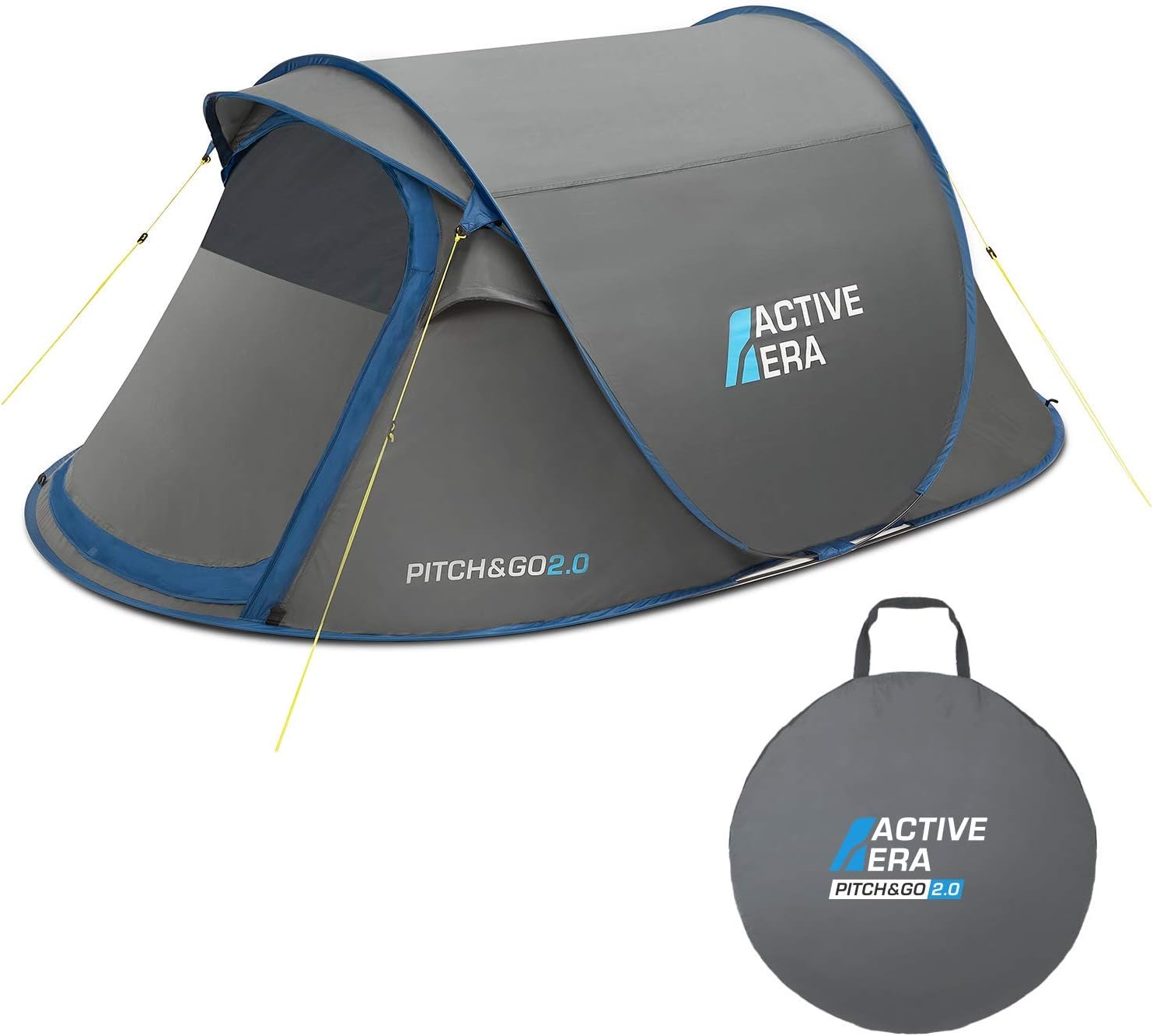 V2 Waterproof Double Pop Up Tent – 100% Storm-Proof with Advanced Ventilation and Easy Set Up Instructions | Perfect for Camping and Festivals