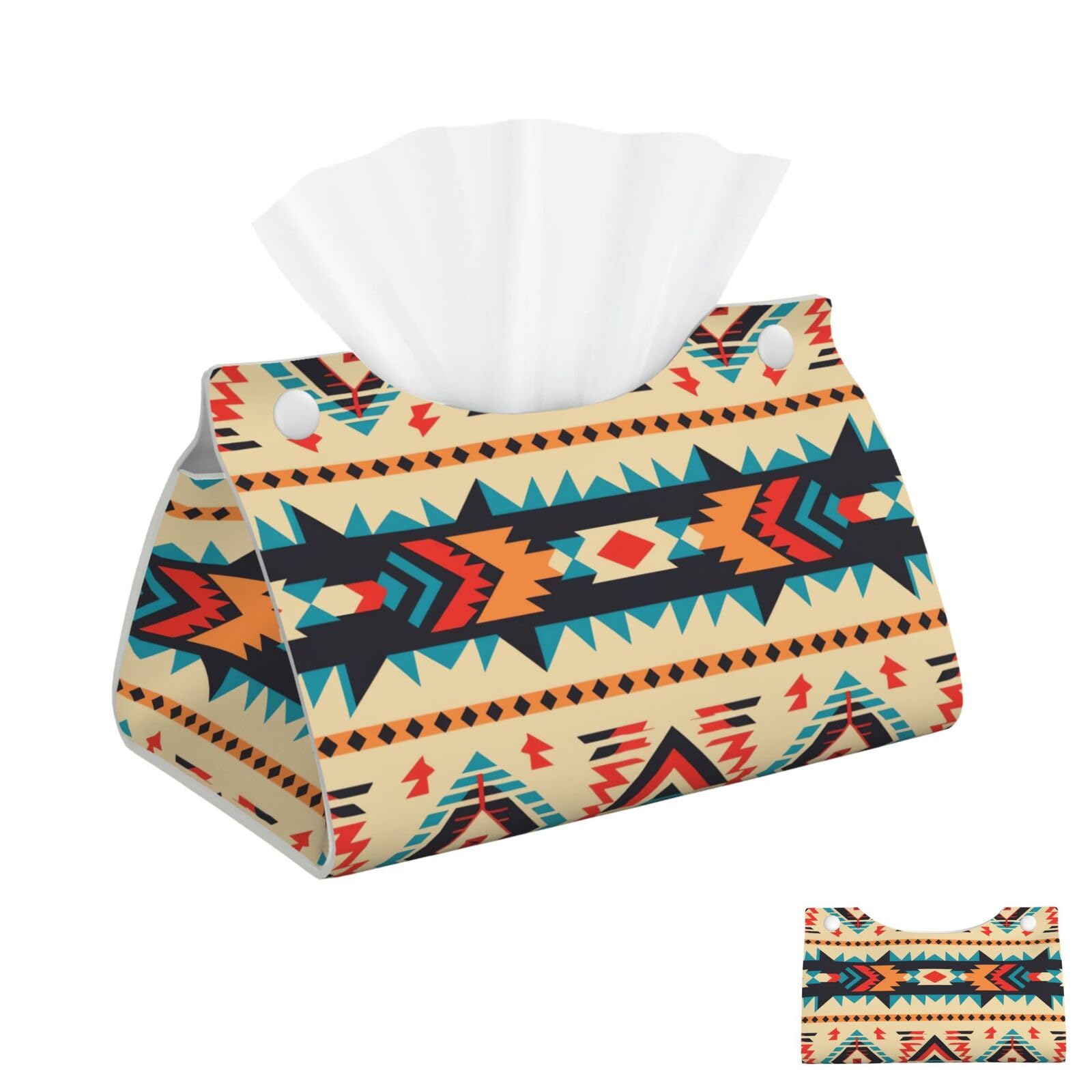 Native American1 Tissue Box Cover Square Cube Boxes