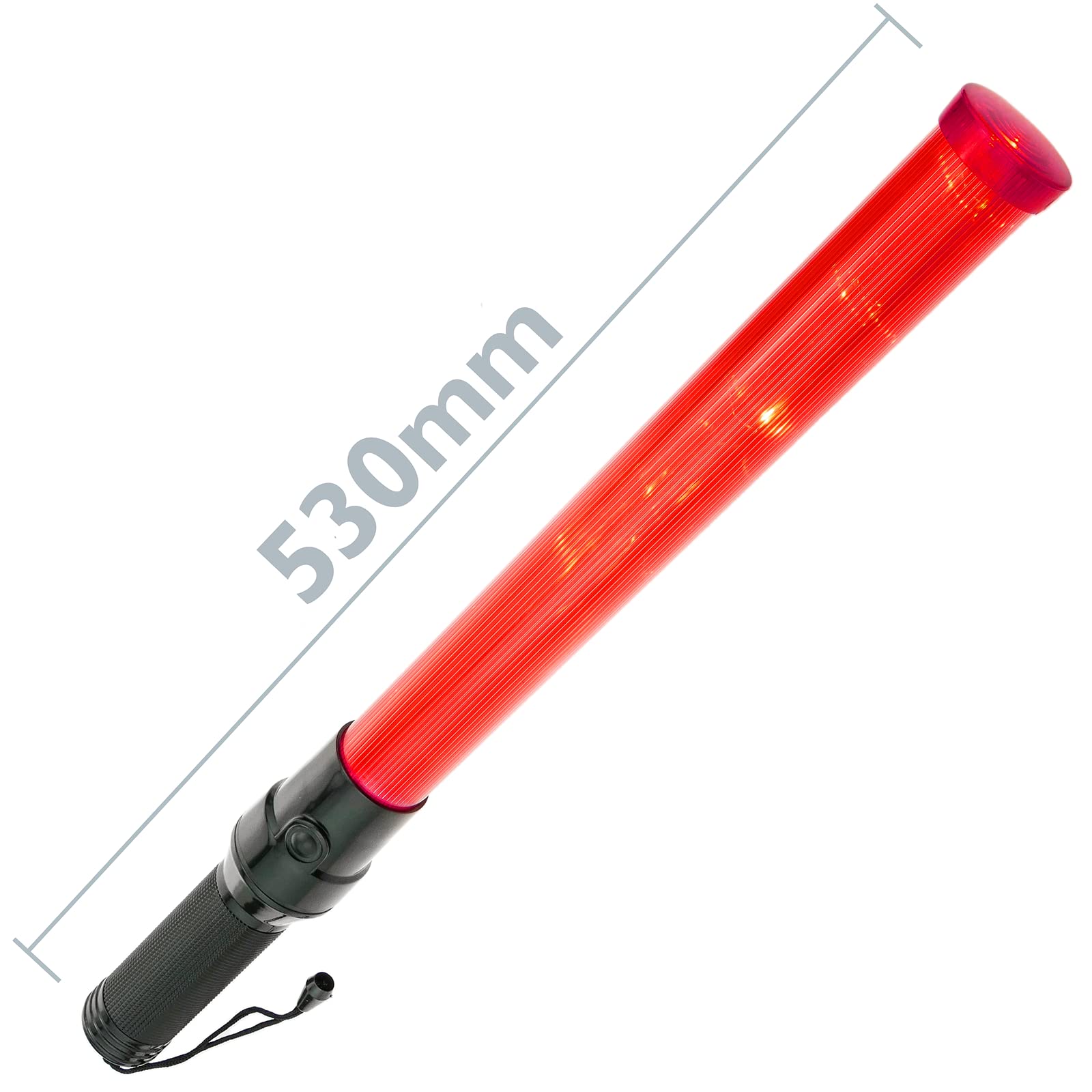 PrimeMatik - Barra Luminosa de señalización de 40x530mm Color Rojo con 2 Funciones
