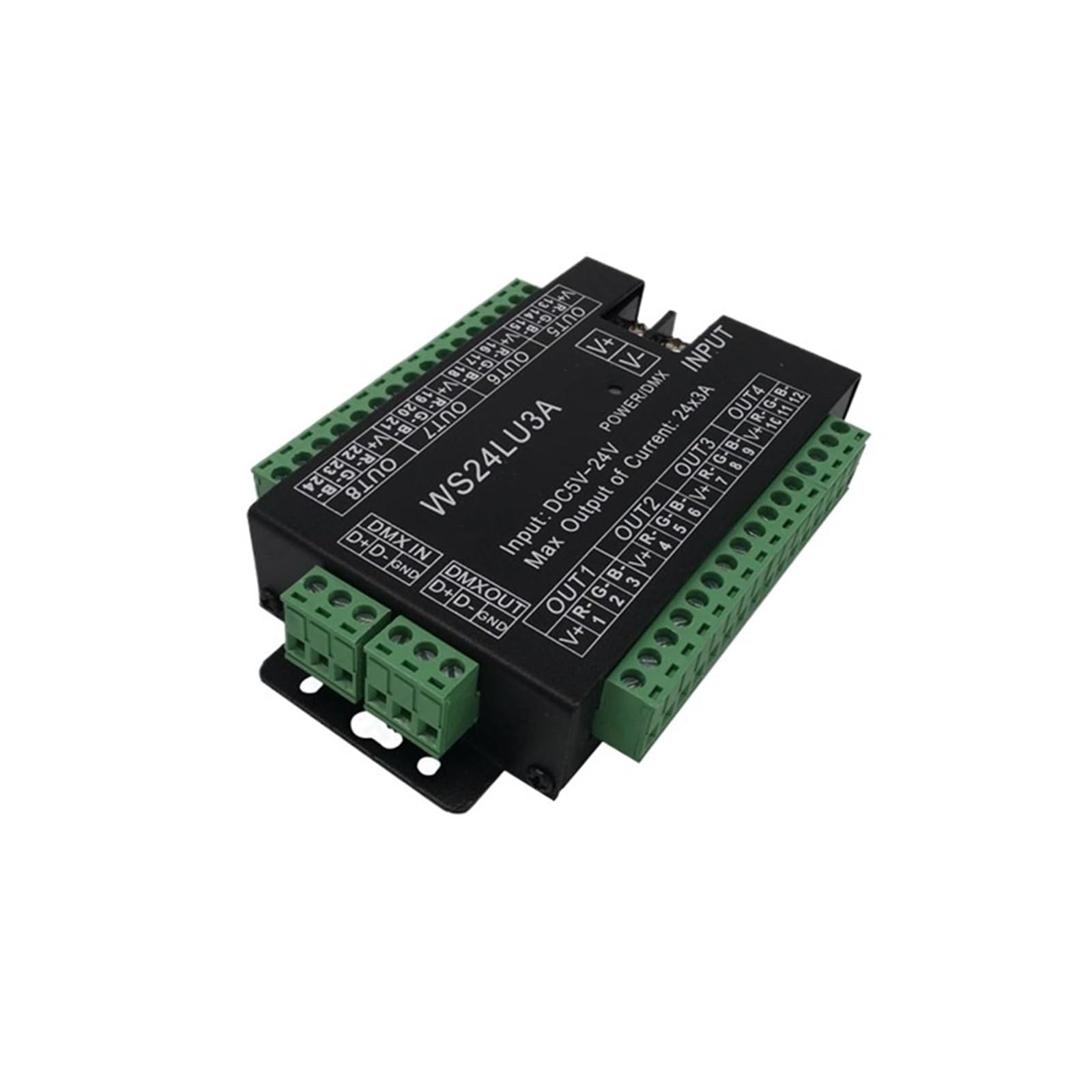 WS24LU3A Farb-RGB-Licht Bühnenlicht-LED-Controller, DMX512-Decoder