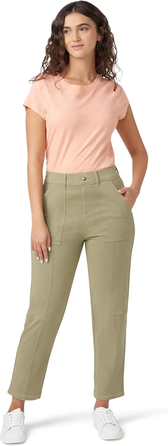 HUE Women's Stretch Utility Pull on Pants