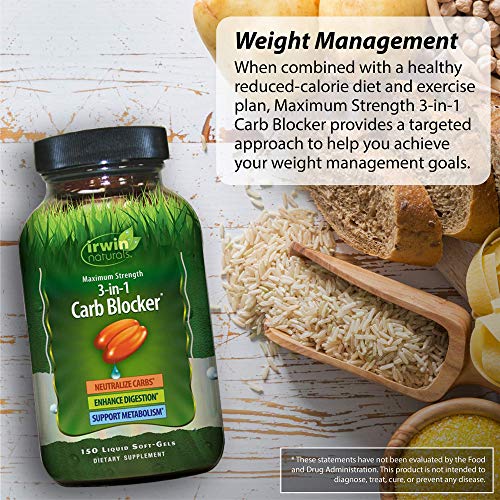 Irwin Naturals Maximum Strength 3in1 Carb Blocker Neutralize