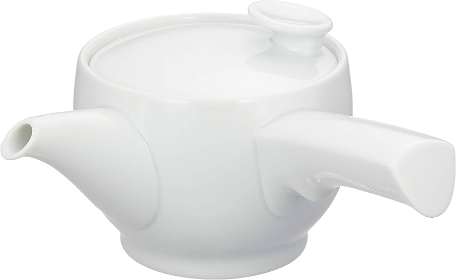 Amazon｜白山陶器 急須 右手用 白磁 (約)φ10.5×9.5cm 400ml 茶和 SAWA