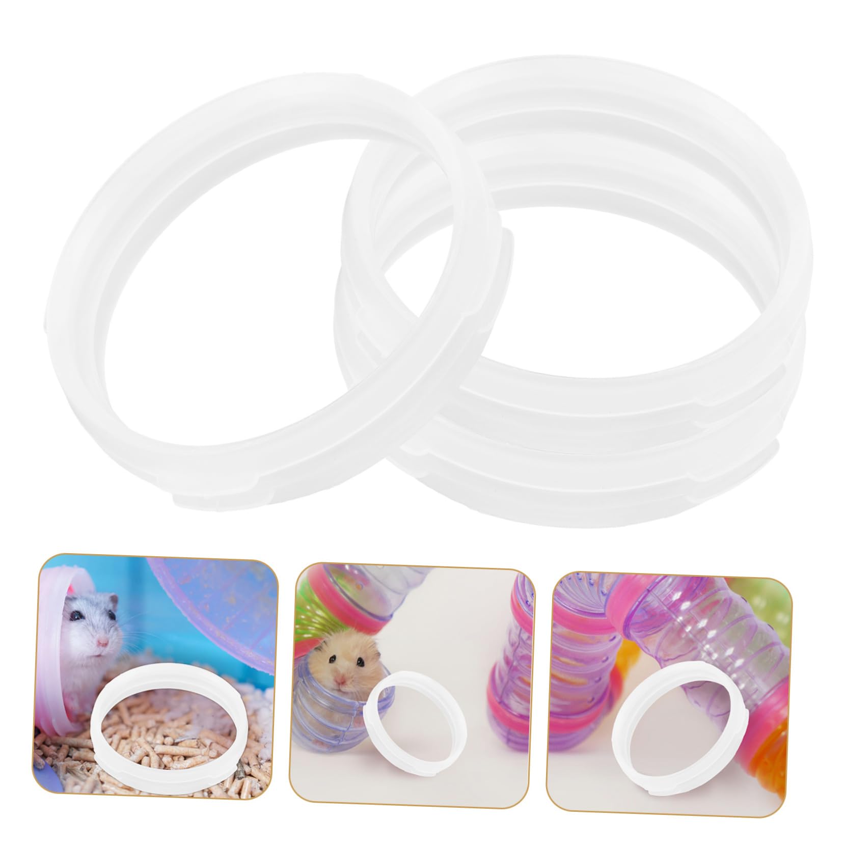 INOOMP 40stücke Hamster Tunnel Ringe Wiederverwendbare Verbindungselemente Für Röhren Flexible Und Sichere Spielzeuge Für Hamster Und Andere Kleintiere