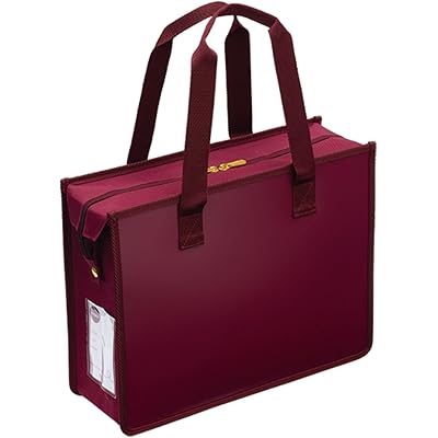 サクラクレパス ノータム オフィストートバッグ J ファスナー付 ワイン UNT-A4JC#21