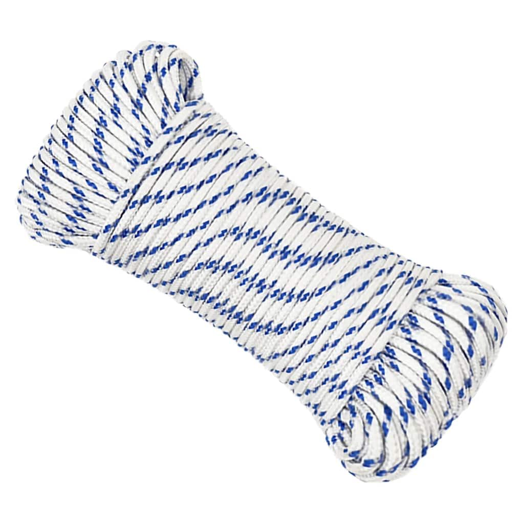 vidaXL Durable Polypropylene Boat Rope for Sailing, Docking and Rigging - Weather and Abrasion Resistant - Easy to Use - 4 mm Thickness, 25 m Length — image 1