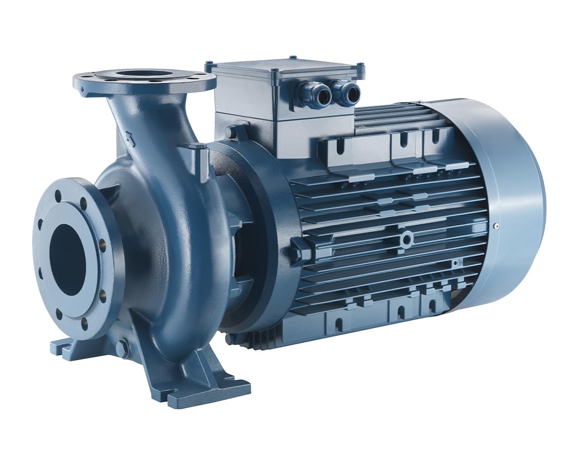 Foras Blue Mn50-125A Centrifugal Pump 4Kw (Ie3) - High Performance Centrifugal Pump 400V - Max. 1200 L/Min, 24.3 M Flow Head - 2 Inch High-Flow Water Pump For Agriculture, Industry & Irrigation - Made In