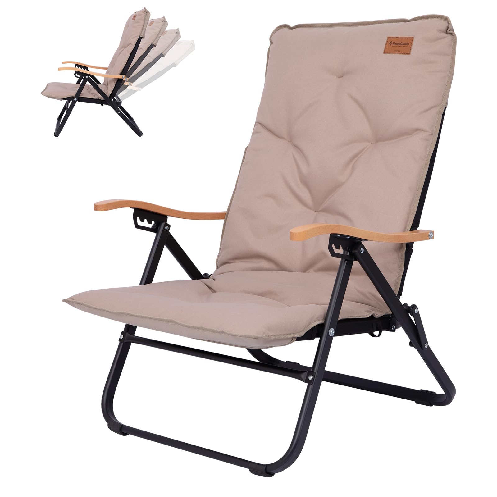 KingCamp キングキャンプ リクライニングチェア 折り畳み式 Amazon.co.jp: KingCamp リクライニングチェア アウトドア ロー
