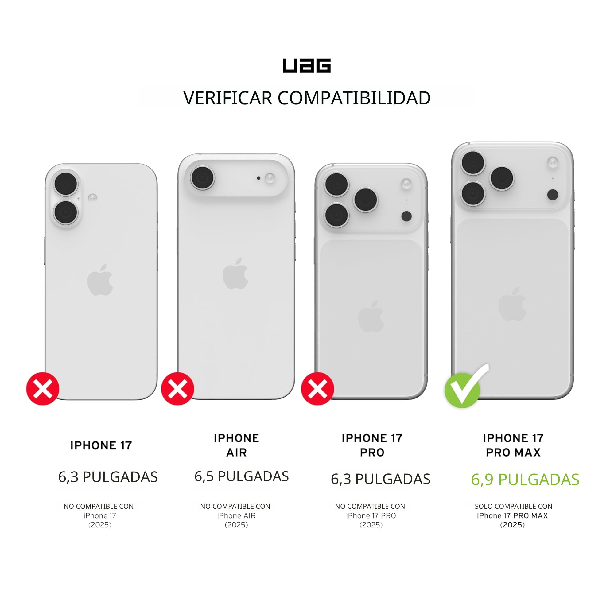 Urban Armor Gear Pathfinder MS Case Compatible con Apple iPhone 17 Pro MAX Funda (Carga inalámbrica/magnética, protección contra caídas de Grado Militar) Heritage Yellow