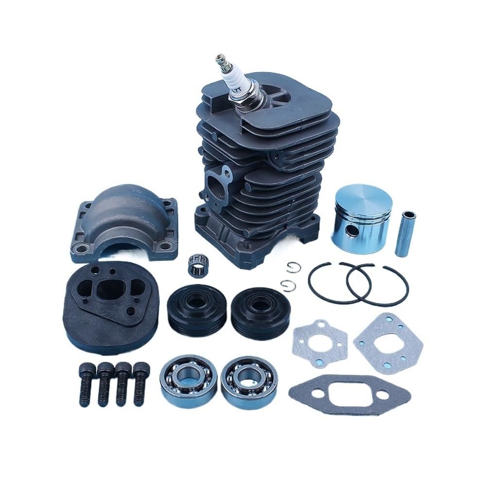 Pieza DE Recambio Kit de Junta de Sello de cojinete de cigüeñal de Disco de pistón de Cilindro Compatible con H 335 435 440 338 438 444 Revestimiento de Motosierra
