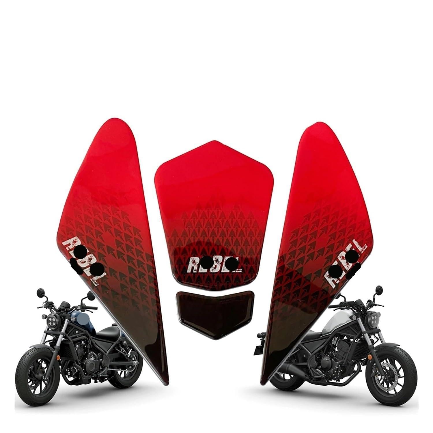 Protège réservoir autocollant pour moto Rebel 500 300 250 avec isolation thermique