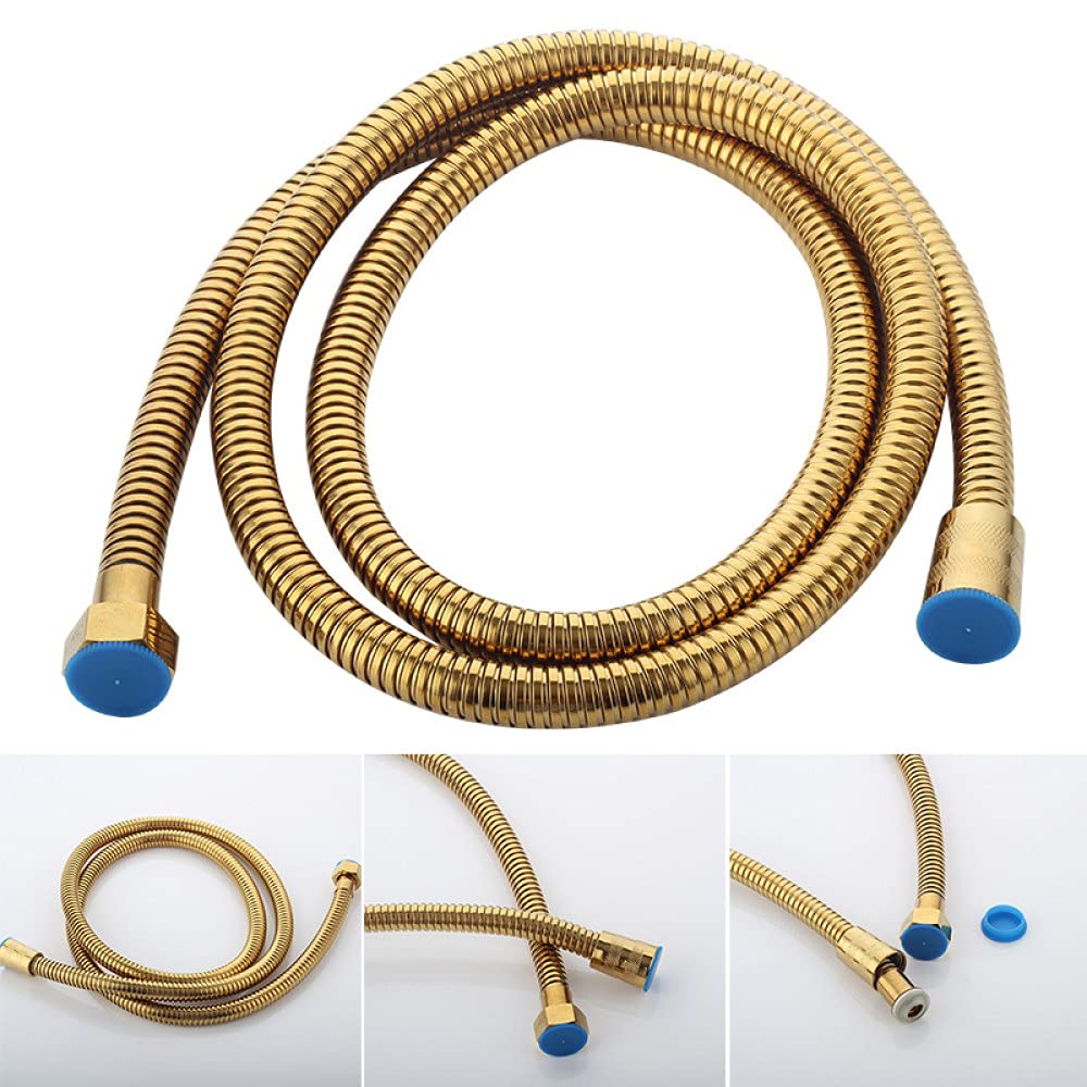 Tuyau flexible pour robinets Remplacement de tuyau de douche en acier inoxydable, adapté aux pommeaux de douche, 1,5 mètre