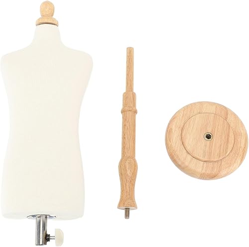 Miniatura 8 de Forma de vestido de cuerpo masculino con soporte de enseñanza, forma de vestido de maniquí, modelo de vestido versátil para costura, diseño,