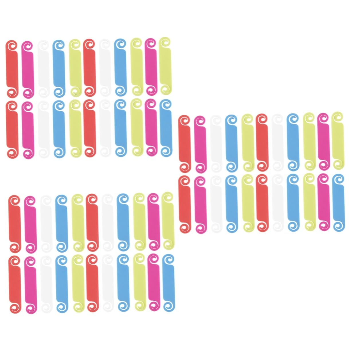 NUOBESTY 150pezzi Etichette Identificazione Cavi Multicolore Tag Per Cavi Usb Segnalazione Sicura e Pratica Per Casa e Ufficio Per Evitare Grovigli e Facilitarne Identificazione