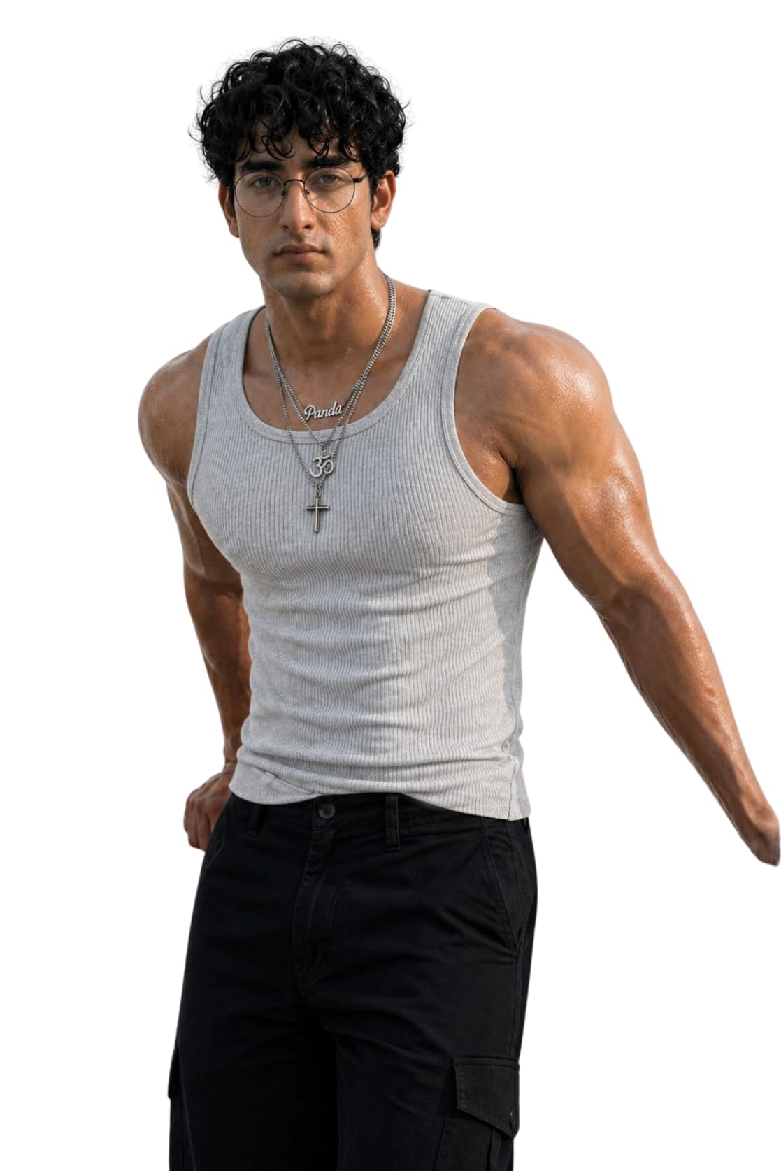 rockwell Men’s Premium Cotton Vest – Sleeveless Gym Undershirt | Breathable, Stretchable & Skin-Friendly Innerwear for Everyday Comfort | 305-picture-16