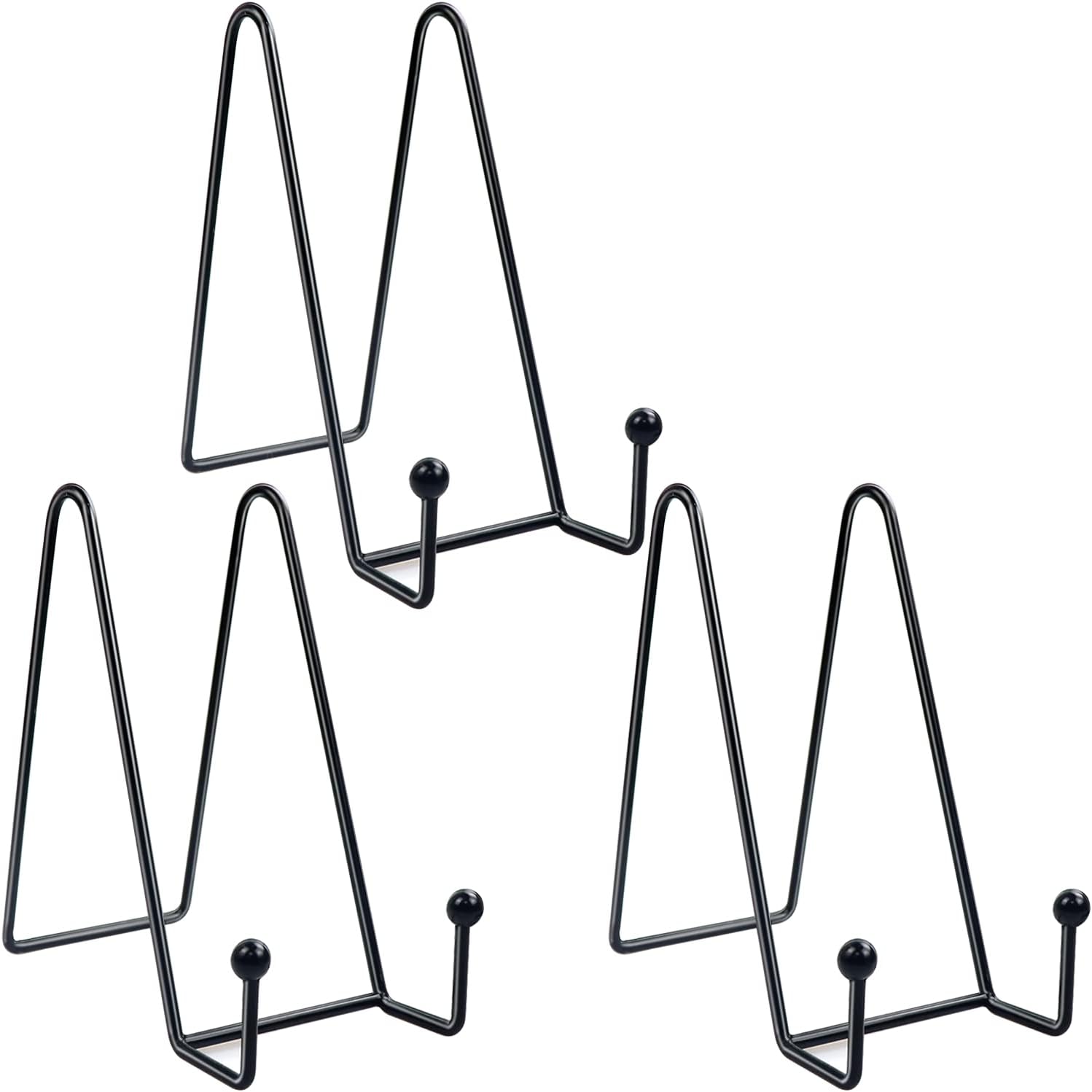 HiGift 3 Pack Plate Stands for Display 6 Inch Plate Display Stand Holder Frame