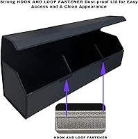 Vista 7 de Trunk Organizer for Toyota RAV4 – Custom Fit Suede Cargo Storage Box, Foldable Multi-Compartment SUV Organizer for Road Trips, Groceries, Sports