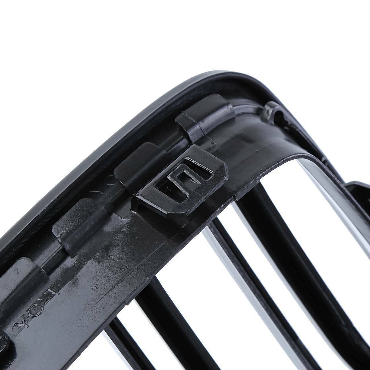 Grill Kühlergrill Limousine/Wagen Limousine/Kombi Racing Grill Motorhaube Augenlider Samger Paar Front Nierengrill Gloss Black Double Line Slat Für 3er E90 E91 2005-2008
