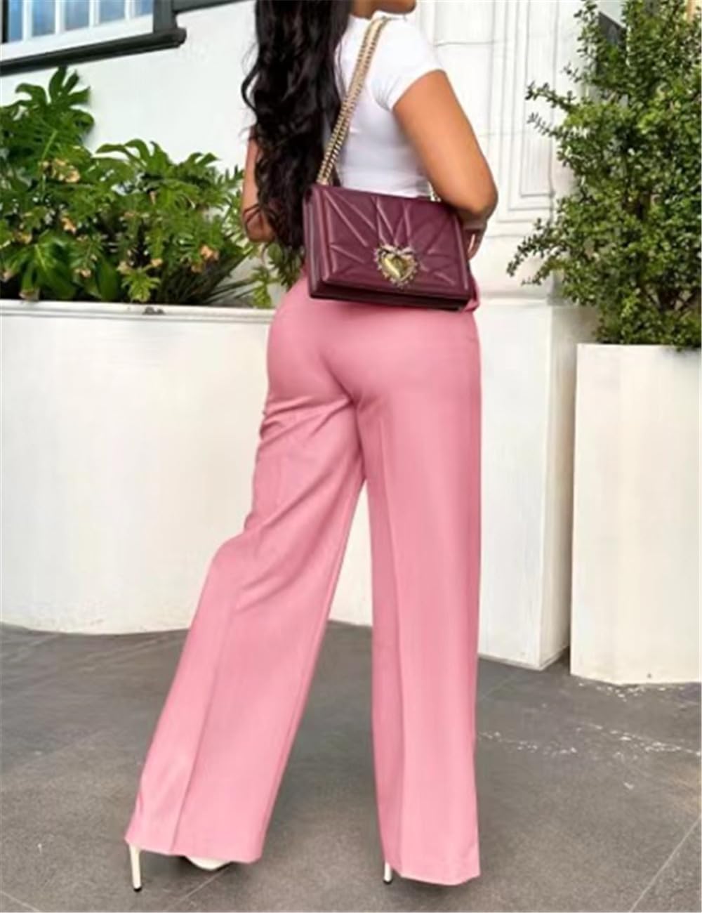 Business Casual Work Pants Dress Office Trousers Slacks with Pockets - Image 3