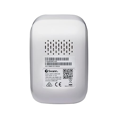 Miniatura 6 de Swann CoreCam Cámara de seguridad inalámbrica, 1080P HD para interiorexterior, conversación y sirena de 2 vías, detección de movimiento de calor,