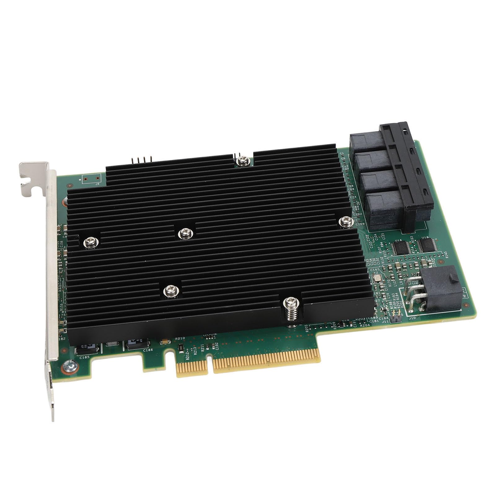SENECESLI Scheda di Controller da 12 GB/s Card HBA con SATA Seriale, Interfaccia SAS, PCIE 3.0, PCIE 8X, Supporto 1024 SAS Non Raid, Dispositivi SATA
