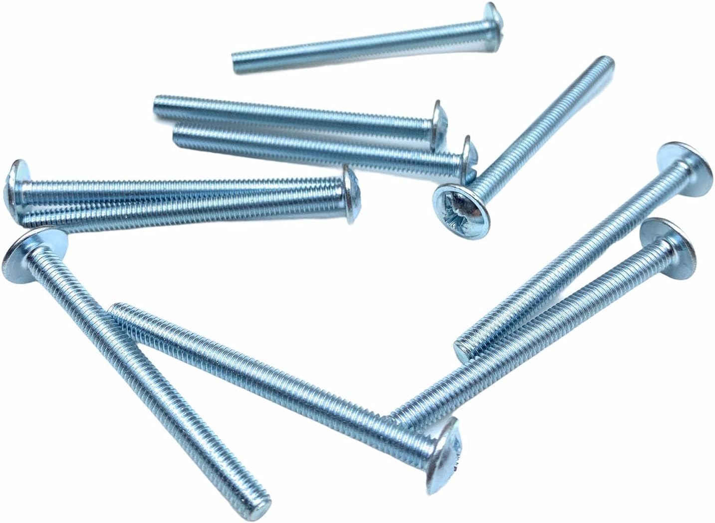 10 Cabinet Handle Screws for Kitchens, Bathrooms etc. - M4 Machine Screws (35mm)