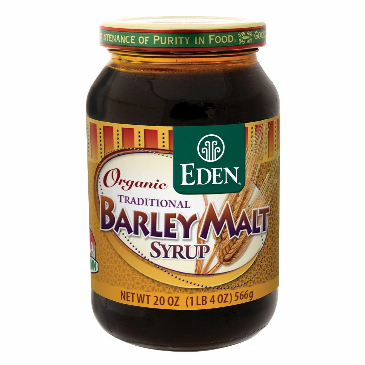 Eden Organic Traditional Barley Malt Syrup, Whole Grain Liquid