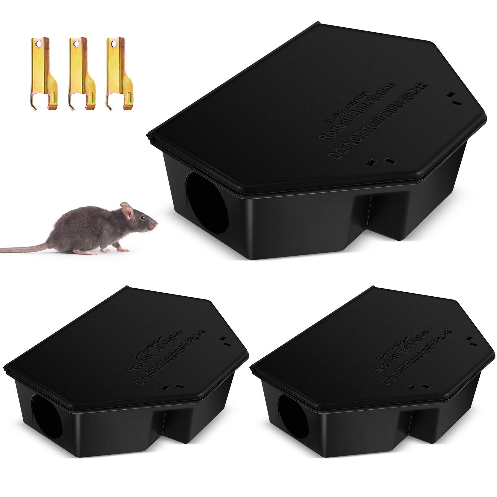 Amazon.com : Qualirey 3 Pcs Rat Bait Station Bulk with Keys 13.58