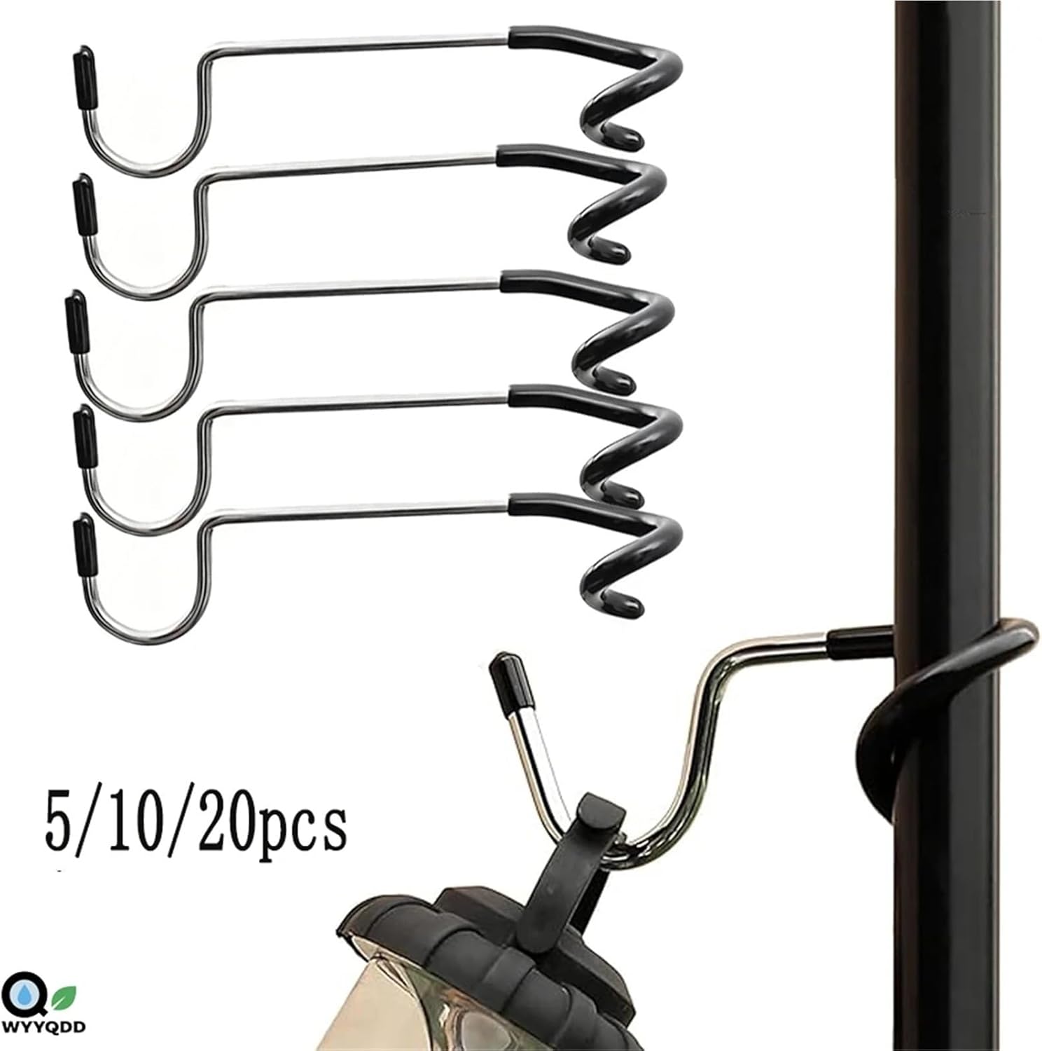 Stainless Steel S-Shaped Camping Light Hooks - Non-Slip Lantern Hangers for Tent Bird Feeder Pole Outdoor Use