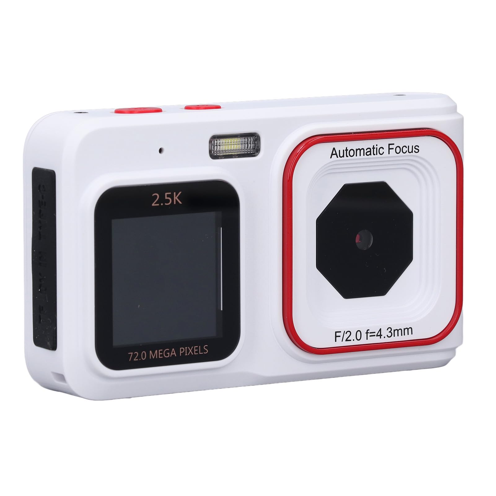 Dpofirs 2.5K Digital Camera for Photography, 16X Zoom 72MP Video Camera Camcorder Autofocus, Dual Screen Compact Selfie Camera for Travel Gatherings Graduations (White)-image-45