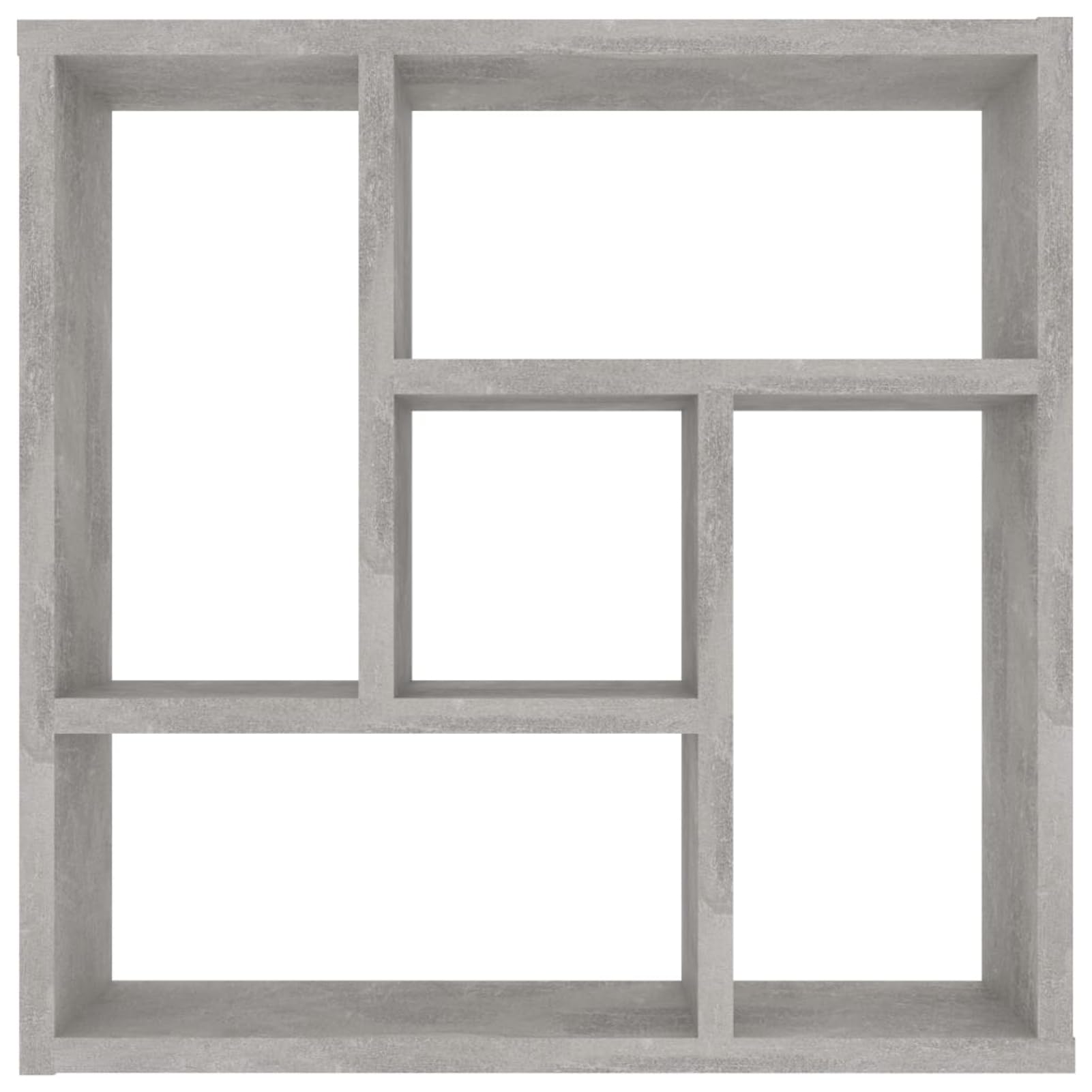 Gecheer Mensola da parete, scaffale moderno con 5 scomparti, legno multistrato, per soggiorno, bagno, camera da letto, corridoio, cucina, ufficio