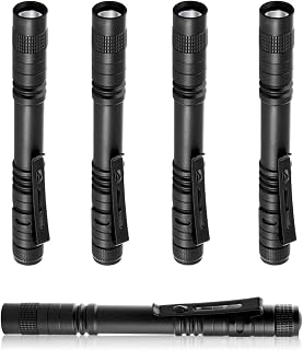 flintronic Torch, 5 x Mini Work Light, Portable LED Flashlight 200 Lumens 2 x AAA Alkaline Batteries Power Supply for DIY, Work and Emergency Lighting