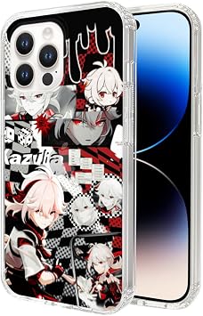 Phone Case Genshin Compatible for iPhone 15 14 Impact Pro Max Plus Kazuha 6 6s 7 8 X Xs Xr 11 12 13 16 Se 2022/2020 Kaedehara Soft TPU Protective Customize Clear
