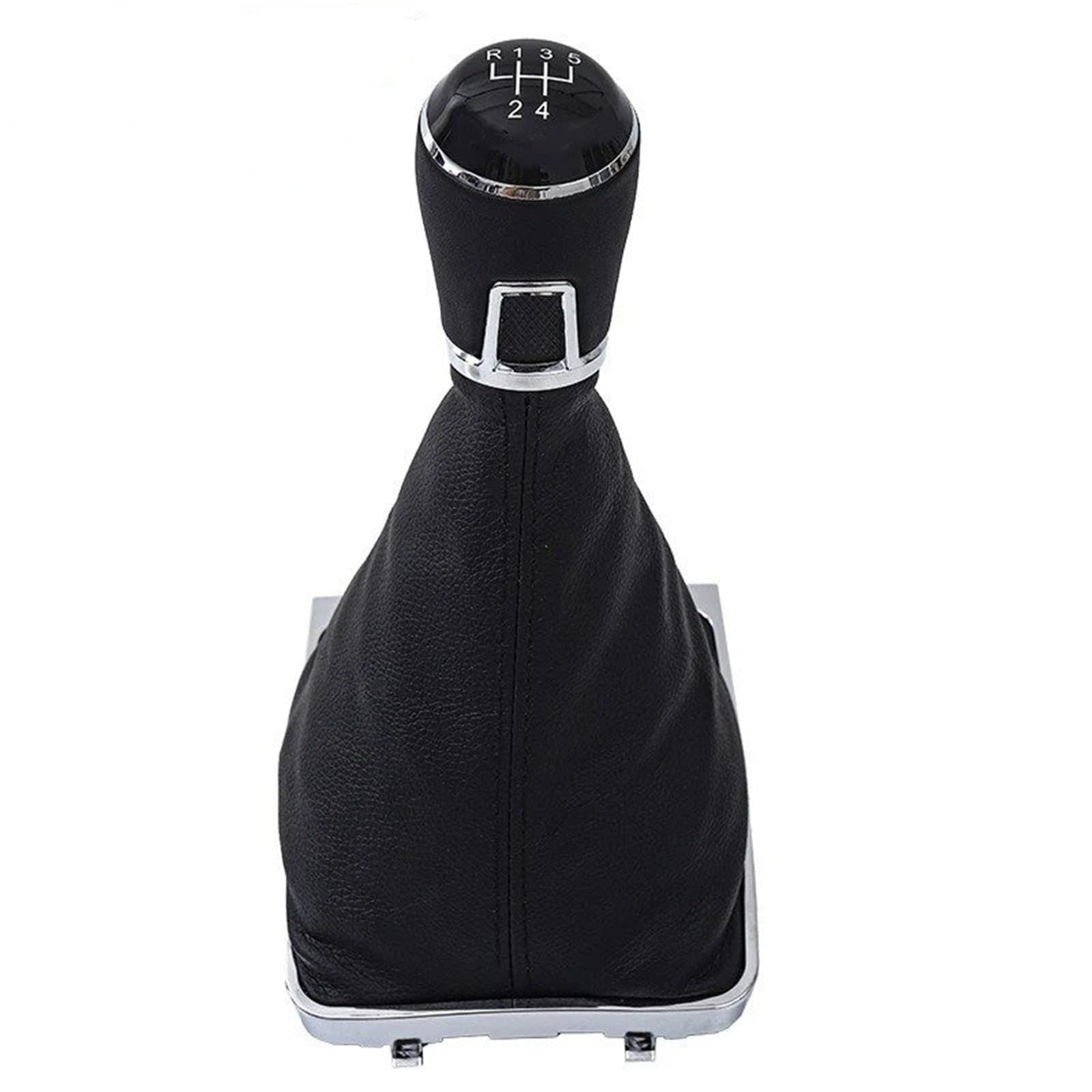 DAJMSUY for VW for Passat B7 2011 2012 2013 2014 2015 5/ 6speed Car Gear Shift Knob with Black Leather Boot 3AA711113A Car Gear Shift(5 Speed)