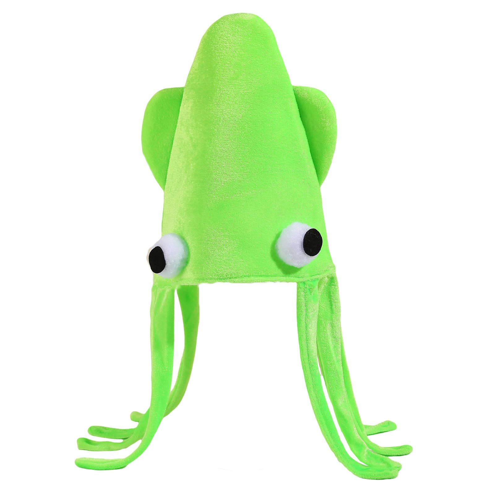 Elnwnnkc Cuttlefish Hat with Long Tassels for Masquerade Party Cosplay Event Soft Headgear for Stage Show Halloween Dressingup Halloween Costume Hat