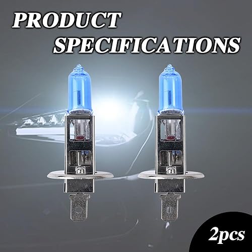 Miniatura 7 de 2 bombillas halógenas para faros delanteros, bombillas LED superbrillantes para automóvil, bombillas LED H1, 12 V, 100 W, luz baja y bombilla de