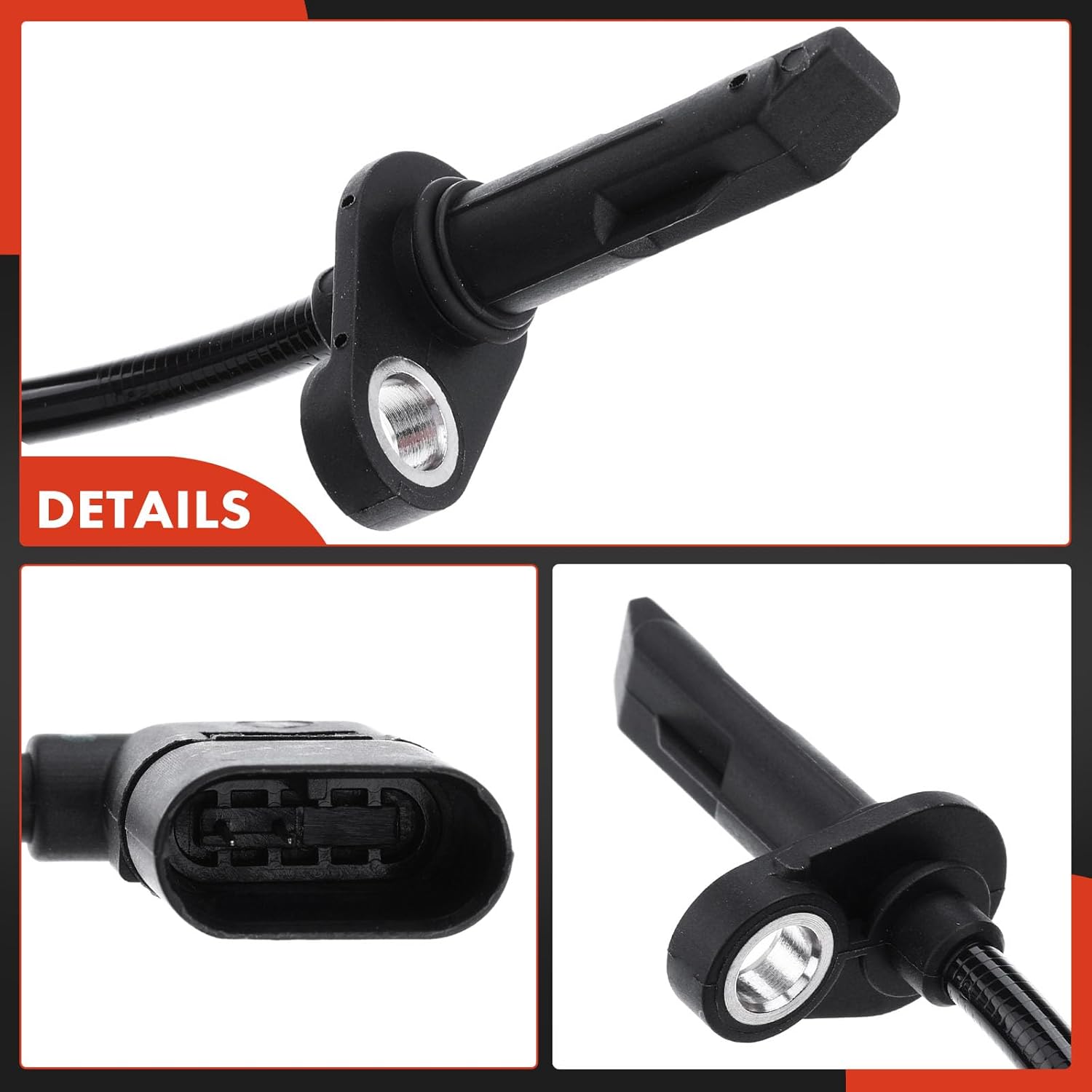 A-Premium ABS Wheel Speed Sensor Compatible with Mercedes-Benz Models - W205/C205/A205 C300/C43 AMG, W205 C350e/C400/C450 AMG - Rear Driver and Passenger Side, Replace# 0265009315, 2059058503