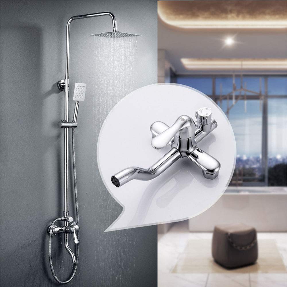 Douche à effet pluie avec mitigeur à levier unique pour eau chaude et froide