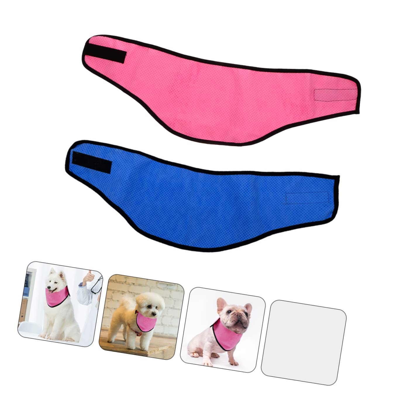 Mipcase 6stücke Hundekühlhalstuch Sommer Kühlschal Für Hunde Und Katzen Leicht Und Atmungsaktiv Für Im Freien Blaues Und Pinkes Punktdesign Für Heiße Tage