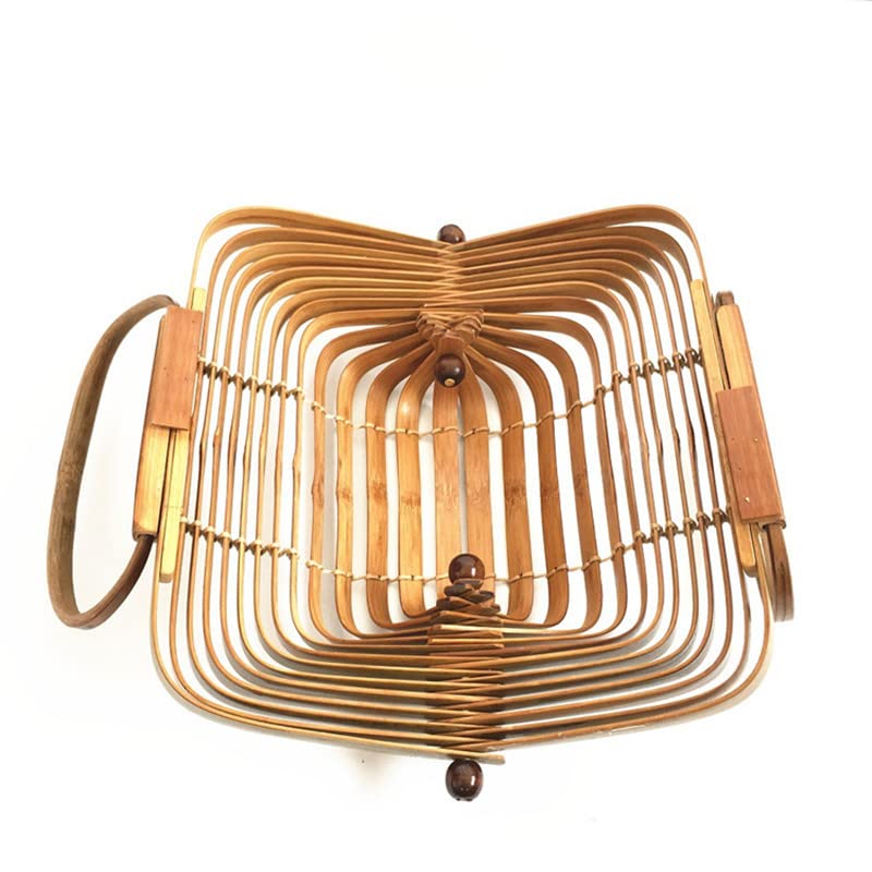 Bolso Tote de Bambú Grande, Hecho a Mano, Natural miniatura 6