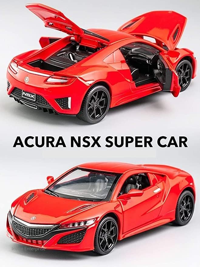 Image of Die-Cast Zinc Alloy 1:32 Scale NSX Acuura with Openable Doors and Pull Back Action-Multicolor (NSX Acuura)