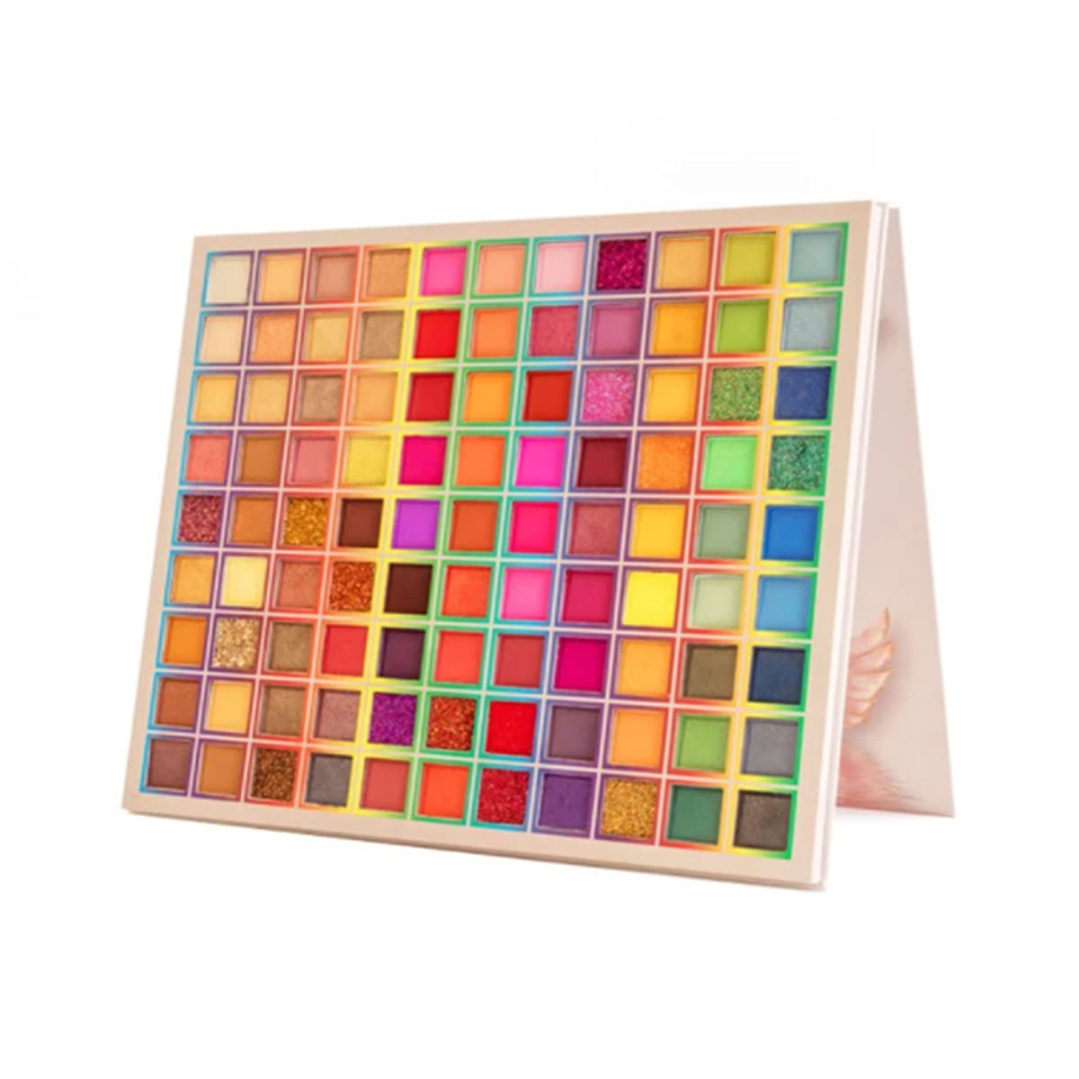Palette de fard à paupières 99 couleurs, palette de maquillage de fusion de couleurs arc-en-ciel scintillantes mates, fard à paupières professionnel hautement pigmenté