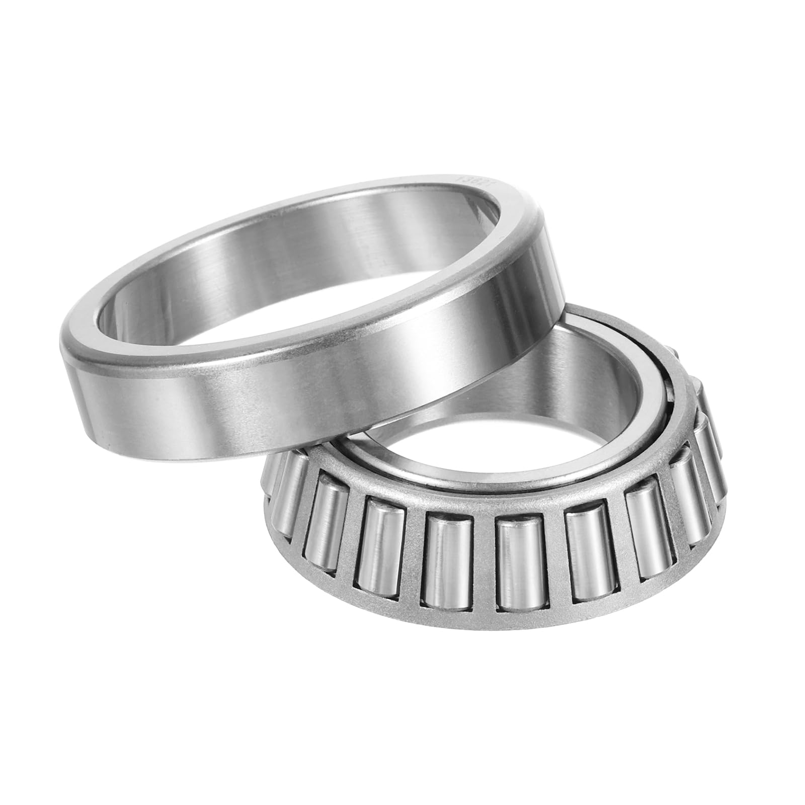 uxcell 13687/13621 Tapered Roller Bearing Cone and Cup, 1.5" Bore x 2.717" OD x 0.7795" Thick, Chrome Steel Taper Bearing Set, ABEC-3