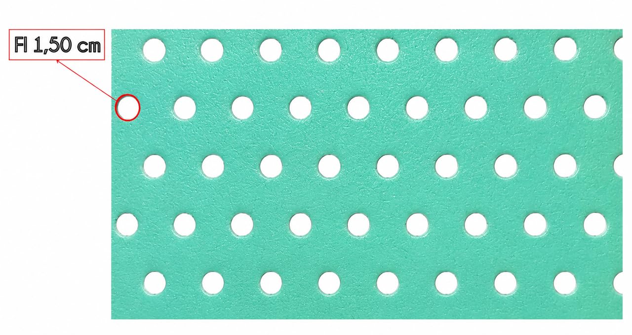 Thermo XPS Base para calefacción por suelo radiante, 3 mm, aislamiento acústico para laminados, vinilo y azulejos, paneles aislantes XPS 1000 x 500 mm, 5 m² (1 paquete)