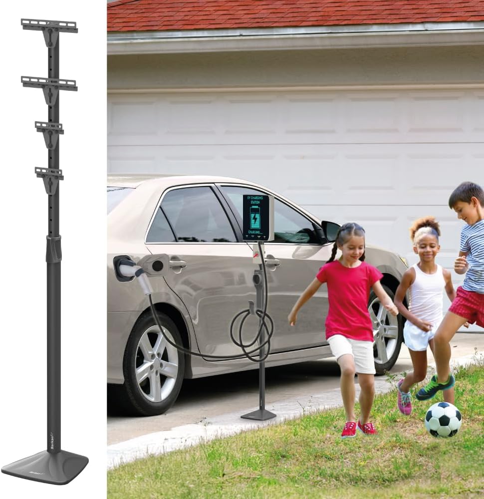 Barkan Soporte Externo Universal para Cargador de Coche Eléctrico 145 cm, con 5 Años de Garantía, Zincado Impermeable, Estación de Carga para Vehículo Eléctrico, hasta 50 kg Barkan Soporte Externo Universal para Cargador de Coche Eléctrico 145 cm, con 5 Años de Garantía, Zincado Impermeable, Estación de Carga para Vehículo Eléctrico, hasta 50 kg
