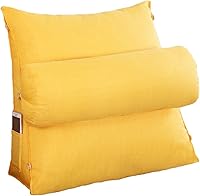 Vista 10 de Almohada de cuña para dormir después de una cirugía, almohada de lectura con soporte ajustable para el cuello para cama, sofá, cojín de espalda